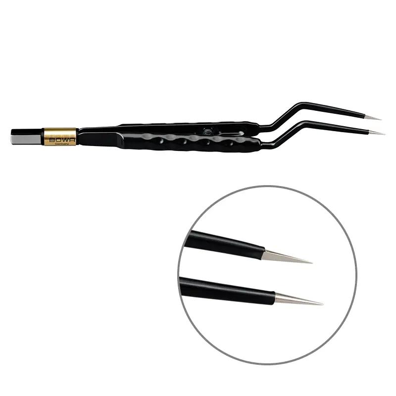 Біполярний пінцет, антипригарний, округла рукоятка, штикоподібний, 180 мм, 0.3 мм. BOWA-electronic GmbH & Co. KG